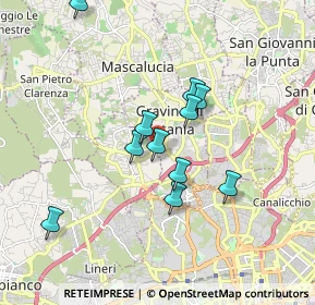 Mappa Via San Giovanni Galermo, 95030 Gravina di Catania CT, Italia (1.73636)