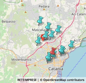 Mappa Via San Giovanni Galermo, 95030 Gravina di Catania CT, Italia (3.33462)