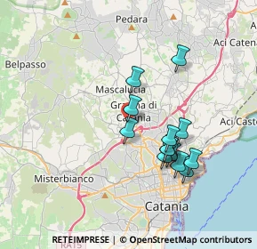 Mappa Via San Giovanni Galermo, 95030 Gravina di Catania CT, Italia (3.53692)