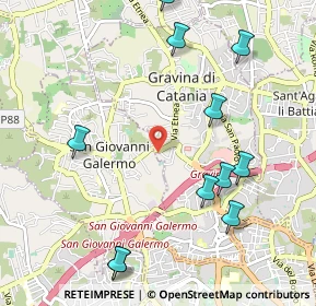 Mappa Via San Giovanni Galermo, 95030 Gravina di Catania CT, Italia (1.39182)