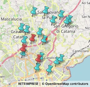 Mappa Via Antonio Canova, 95037 San Giovanni la punta CT, Italia (2.2635)