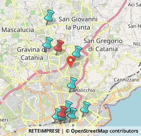 Mappa Via Antonio Canova, 95037 San Giovanni la punta CT, Italia (2.57727)