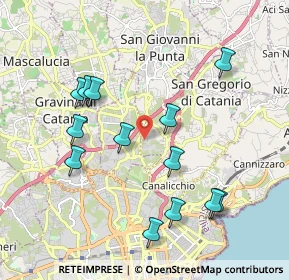 Mappa Via Antonio Canova, 95037 San Giovanni la punta CT, Italia (2.25923)
