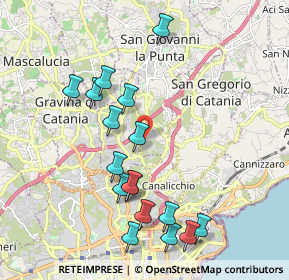 Mappa Via Antonio Canova, 95037 San Giovanni la punta CT, Italia (2.31176)