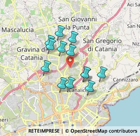 Mappa Via Antonio Canova, 95037 San Giovanni la punta CT, Italia (1.5)