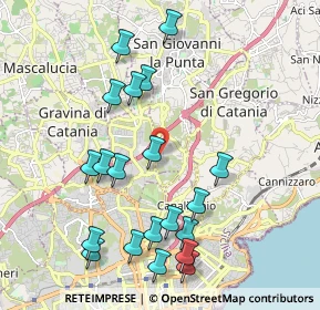 Mappa Via Antonio Canova, 95037 San Giovanni la punta CT, Italia (2.461)