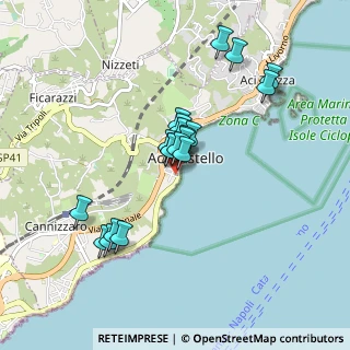 Mappa Via Francesco Crispi, 95021 Aci Castello CT, Italia (0.8255)
