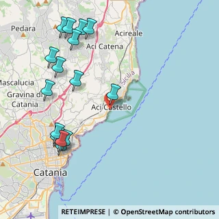 Mappa Via Francesco Crispi, 95021 Aci Castello CT, Italia (5.71067)