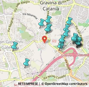 Mappa Via Principato di Monaco, 95030 Gravina di Catania CT, Italia (0.596)