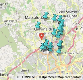 Mappa Via Principato di Monaco, 95030 Gravina di Catania CT, Italia (1.7765)