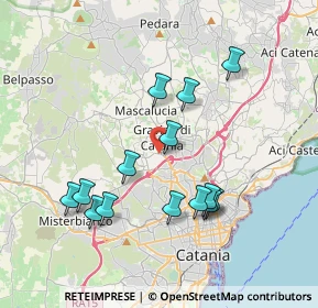 Mappa Via Principato di Monaco, 95030 Gravina di Catania CT, Italia (4.11714)
