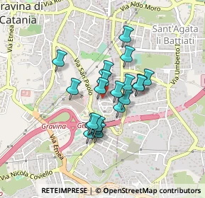 Mappa Piazza Risorgimento, 95030 Gravina di Catania CT, Italia (0.345)