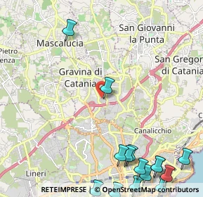 Mappa Via Giuseppe Mazzini, 95030 Gravina di Catania CT, Italia (3.75933)