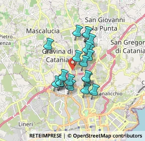 Mappa Piazza Risorgimento, 95030 Gravina di Catania CT, Italia (1.385)