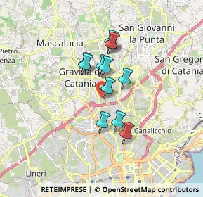 Mappa Piazza Risorgimento, 95030 Gravina di Catania CT, Italia (1.3825)