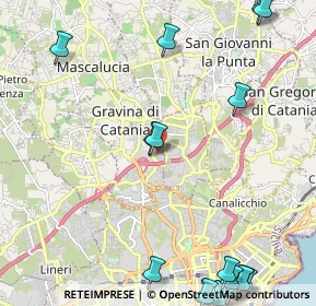 Mappa Piazza Risorgimento, 95030 Gravina di Catania CT, Italia (3.865)