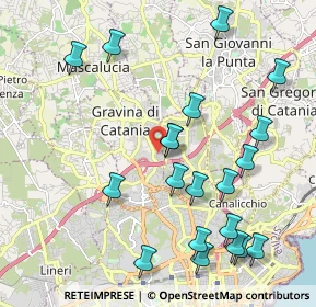 Mappa Piazza Risorgimento, 95030 Gravina di Catania CT, Italia (2.6025)