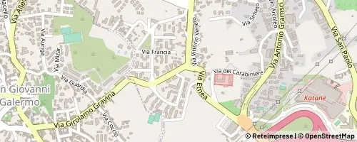 Mappa Gravina di Catania