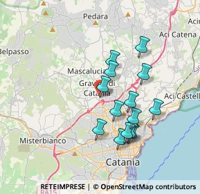 Mappa Via Marinetti, 95030 Gravina di Catania CT, Italia (3.54071)