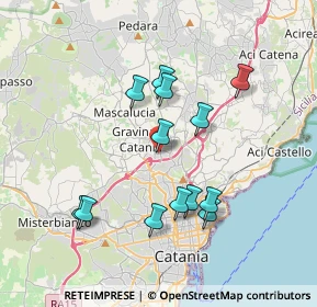 Mappa Viale dell'Autonomia, 95030 Gravina di Catania CT, Italia (3.86769)