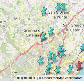 Mappa Viale dell'Autonomia, 95030 Gravina di Catania CT, Italia (2.91333)