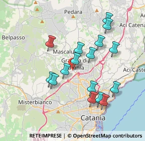 Mappa Via Unione Europea, 95030 Gravina di Catania CT, Italia (3.95188)