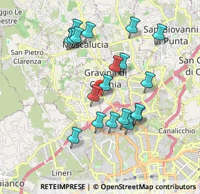 Mappa Via Unione Europea, 95030 Gravina di Catania CT, Italia (1.94842)