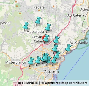 Mappa Via dell'Autonomia, 95030 Gravina di Catania CT, Italia (3.76067)