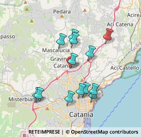 Mappa Via dell'Autonomia, 95030 Gravina di Catania CT, Italia (3.87077)