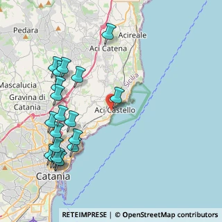 Mappa Via Antonino Privitera, 95021 Aci Castello CT, Italia (5.5075)
