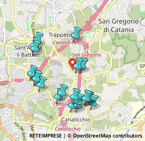 Mappa Via Sottotenente, 95037 San Giovanni La Punta CT, Italia (1.0885)