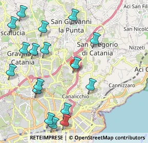 Mappa Via Sottotenente, 95037 San Giovanni La Punta CT, Italia (2.88412)