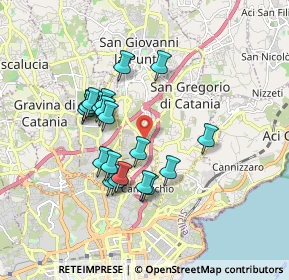 Mappa Via Sottotenente, 95037 San Giovanni La Punta CT, Italia (1.732)