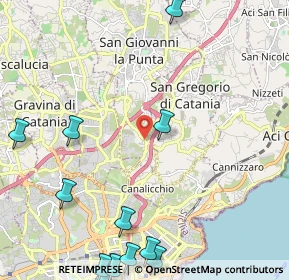 Mappa Via Sottotenente, 95037 San Giovanni La Punta CT, Italia (3.57167)