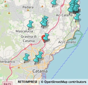 Mappa Via Sottotenente, 95037 San Giovanni La Punta CT, Italia (6.2595)