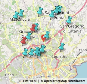 Mappa Via Leonardo da Vinci, 95030 Sant'Agata li Battiati CT, Italia (2.1635)