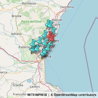 Mappa Via Gallinaro, 95021 Aci Castello CT, Italia (9.28647)