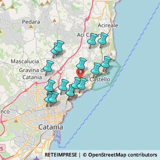 Mappa Via Gallinaro, 95021 Aci Castello CT, Italia (3.29938)