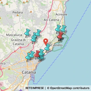 Mappa Via Gallinaro, 95021 Aci Castello CT, Italia (3.39938)