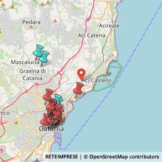 Mappa Via Gallinaro, 95021 Aci Castello CT, Italia (5.74167)