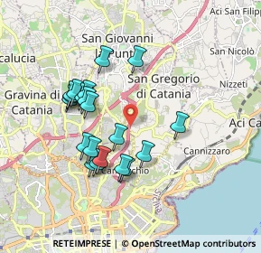 Mappa Viale Mediterraneo, 95027 Carrubazza-Motta CT, Italia (1.871)