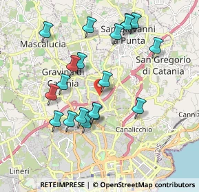 Mappa Via Moncada, 95030 Sant'Agata li Battiati CT, Italia (2.10263)