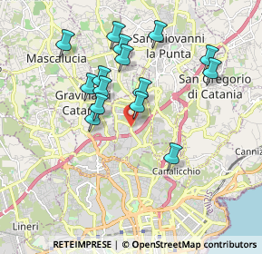 Mappa Via Giovannni Guglielmino, 95030 Sant'Agata li Battiati CT, Italia (1.91267)