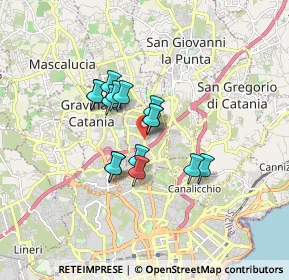 Mappa Via Giovannni Guglielmino, 95030 Sant'Agata li Battiati CT, Italia (1.32867)