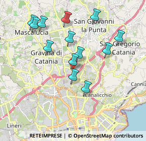 Mappa Via Giovannni Guglielmino, 95030 Sant'Agata li Battiati CT, Italia (2.07923)