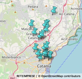 Mappa Via Moncada, 95030 Sant'Agata li Battiati CT, Italia (3.15778)