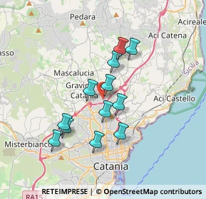 Mappa Via Giovannni Guglielmino, 95030 Sant'Agata li Battiati CT, Italia (3.32667)