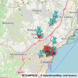 Mappa 95030 Gravina di Catania CT, Italia (4.24588)