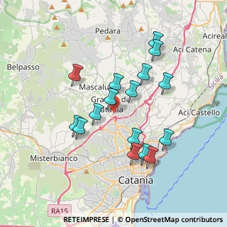 Mappa 95030 Gravina di Catania CT, Italia (3.84063)