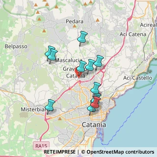 Mappa Via Pietro Micca, 95030 Gravina di Catania CT, Italia (3.48909)